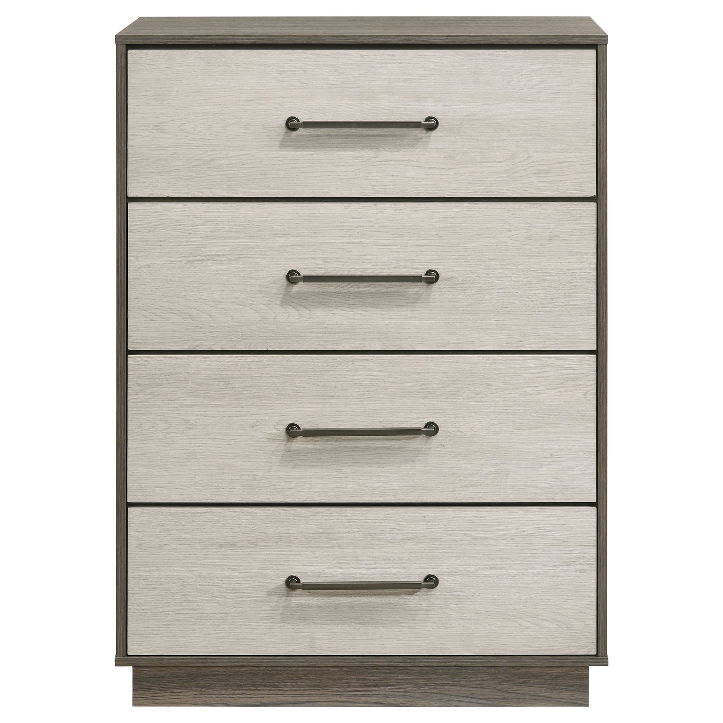 Fenwick 4-drawer Chest of Drawers Grey Oak