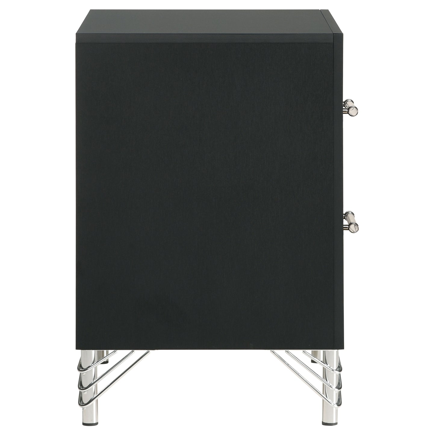 Lucia 2-drawer Nightstand Bedside Table Black