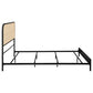 Amherst Radio Weave Rattan Metal Full Bed Black