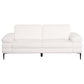 Jessel Chenille Upholstered Track Arm Sofa Ivory