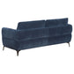 Lively 3-piece Chenille Upholstered Sofa Set Blue