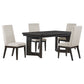 Hathaway 5-piece Rectangular Dining Table Set Acacia Brown