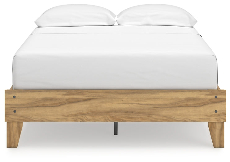 Bermacy Full Platform Bed with Dresser and 2 Nightstands