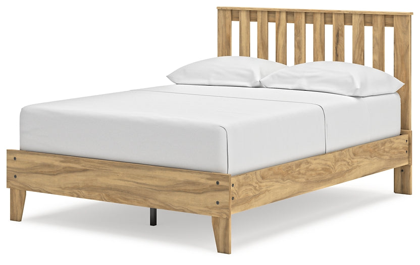 Bermacy Full Platform Panel Bed with Dresser and Chest