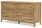 Bermacy Queen Platform Bed with Dresser, Chest and 2 Nightstands