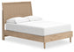 Cielden Full Panel Bed with Mirrored Dresser, Chest and Nightstand