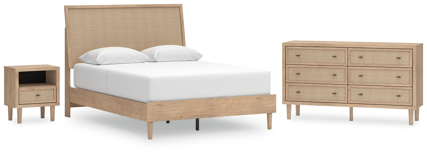 Cielden Queen Panel Bed with Dresser and Nightstand