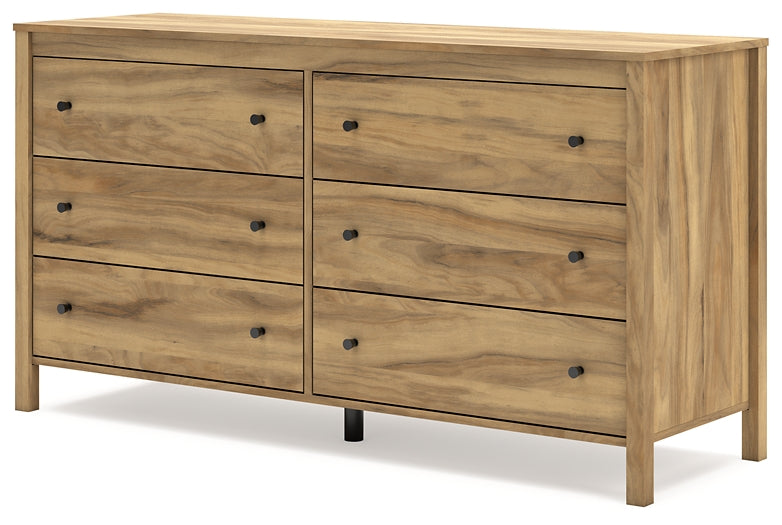 Bermacy Queen Platform Panel Bed with Dresser and Nightstand