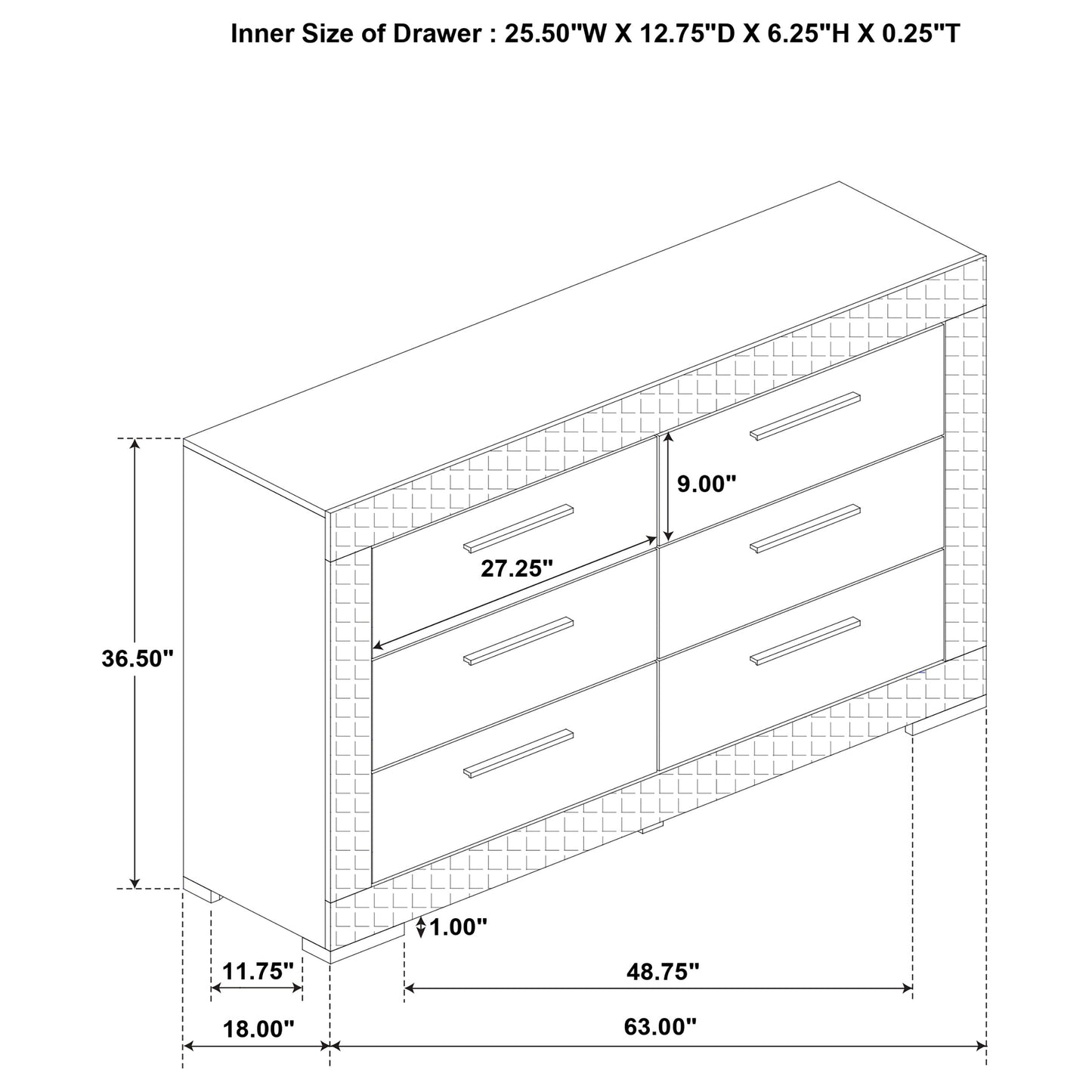 Ives 4-piece Eastern King Bedroom Set Grey High Gloss