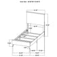 Kaywood 51-inch Twin Panel Bed Natural Pine