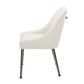 Mayette Upholstered Dining Side Chair Ivory (Set of 2)