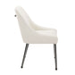 Mayette Upholstered Dining Side Chair Ivory (Set of 2)