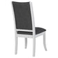 Judd Upholstered Dining Side Chair Pearl White (Set of 2)