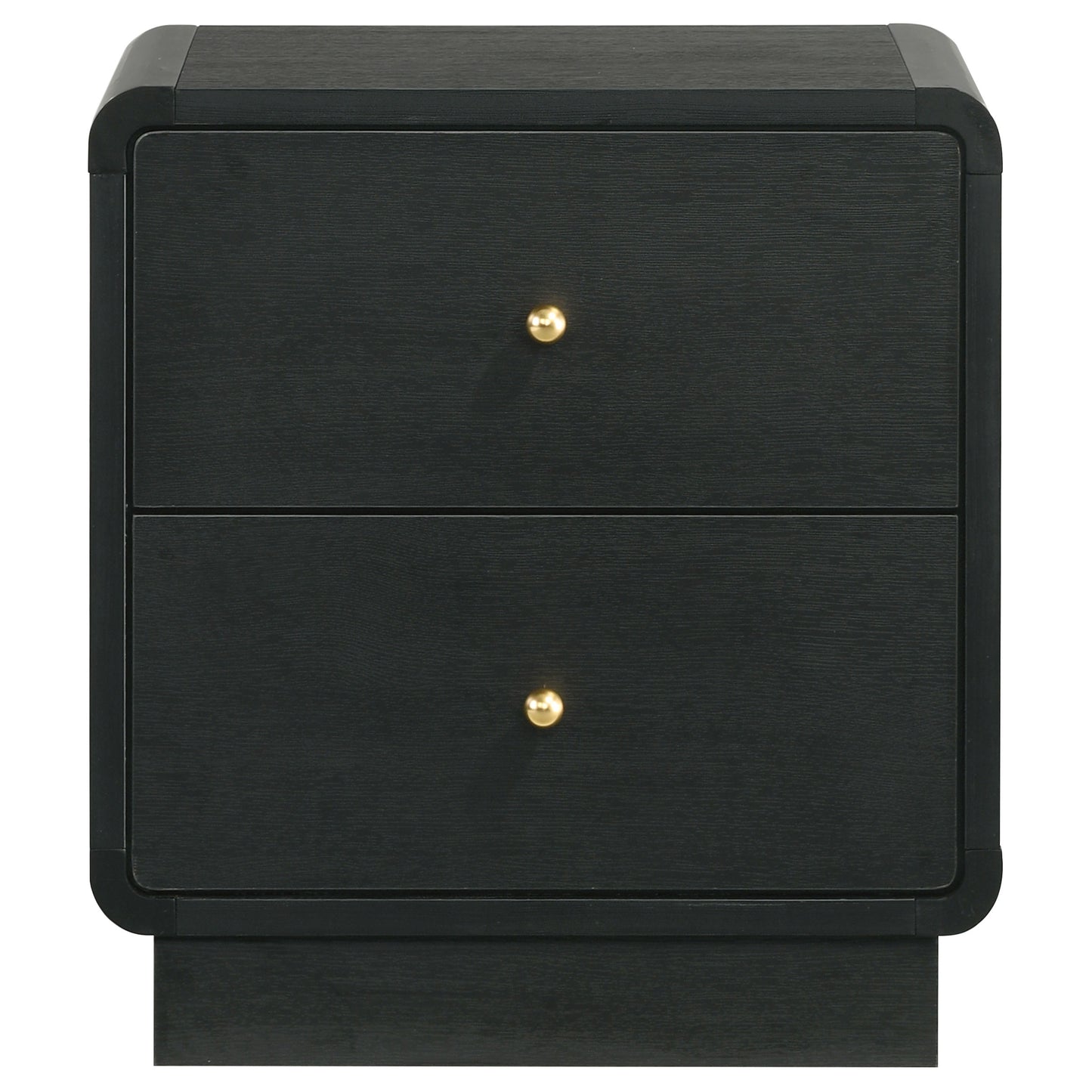 Cavelle 2-drawer Nightstand Bedside Table Black