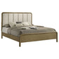 Amsbury 56-inch Upholstered California King Bed Nutmeg