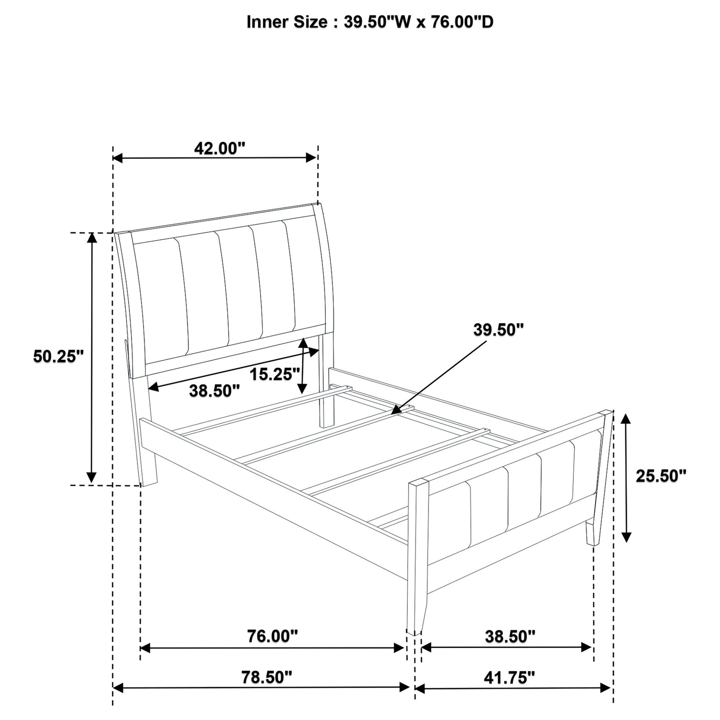 Wilkes 4-piece Twin Bedroom Set Dark Cocoa