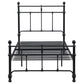 Novak 48-inch Metal Twin Open Frame Bed Matte Black