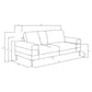 Jessel 2-piece Chenille Upholstered Sofa Set Ivory