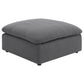 Hobson Square Upholstered Ottoman Charcoal