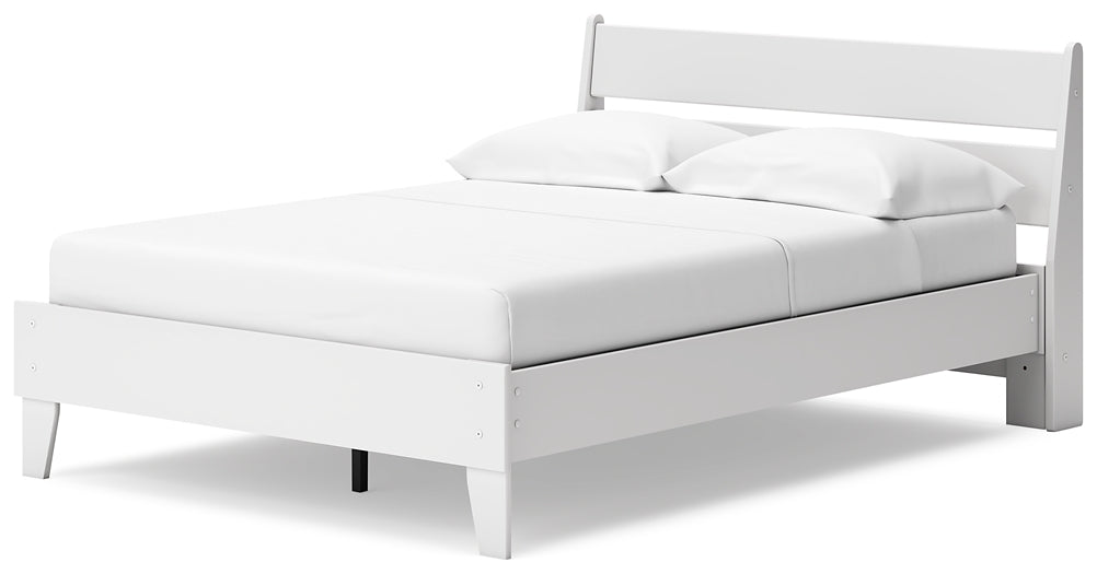 Socalle Full Panel Platform Bed with Dresser and 2 Nightstands