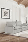 Collins Modular Power Loveseat Grey