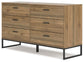 Deanlow Twin Panel Headboard with Dresser, Chest and Nightstand