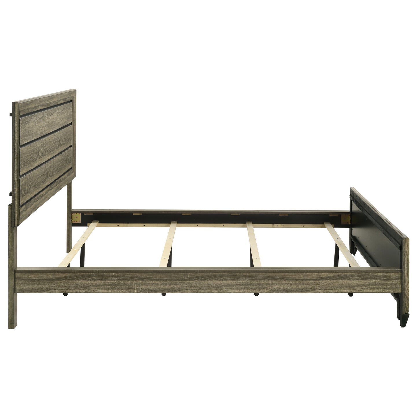 Kauffman Wood California King Panel Bed Washed Taupe