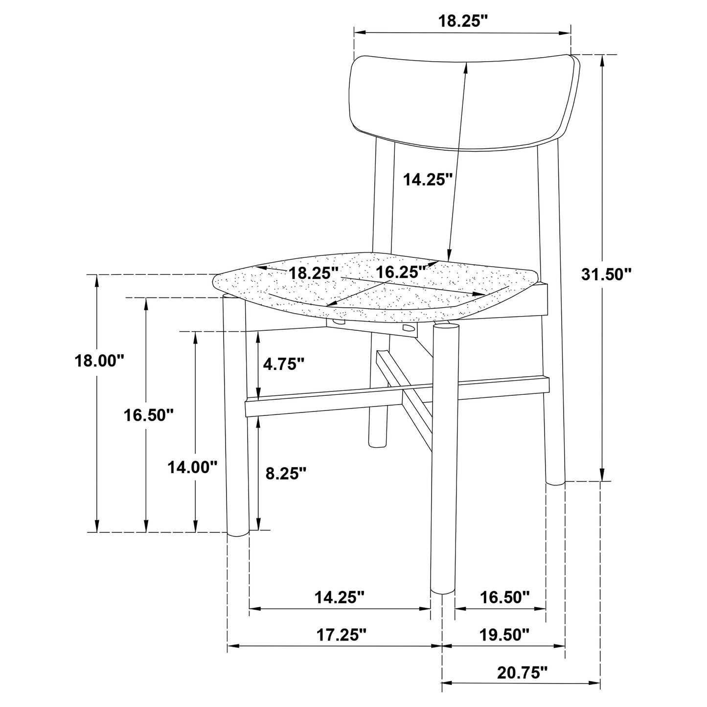 Parkridge 7-piece 59-inch Wood Dining Set Natural Walnut