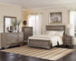 Kauffman Wood Queen Panel Bed Washed Taupe