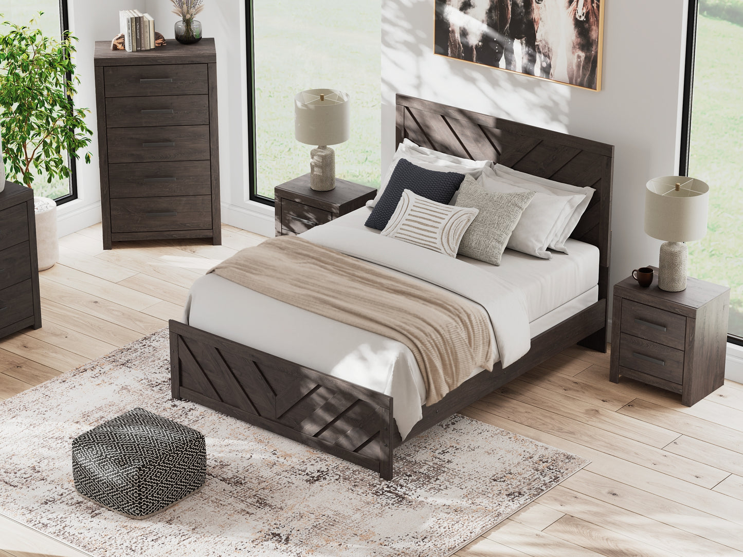 Prendonea  Panel Bed