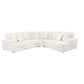 Emberson 3-piece Upholstered Modular Sectional Sofa Ivory