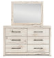 Lawroy Full Panel Bed with Mirrored Dresser and Nightstand