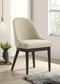 Reseda Upholstered Dining Side Chair Oatmeal (Set of 2)