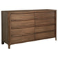 Maderia 4-piece Eastern King Bedroom Set Walnut