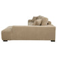 Octavia Upholstered Sectional Chaise Sofa Camel