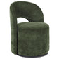 Harjo Velvet Upholstered Swivel Accent Chair Olive Green