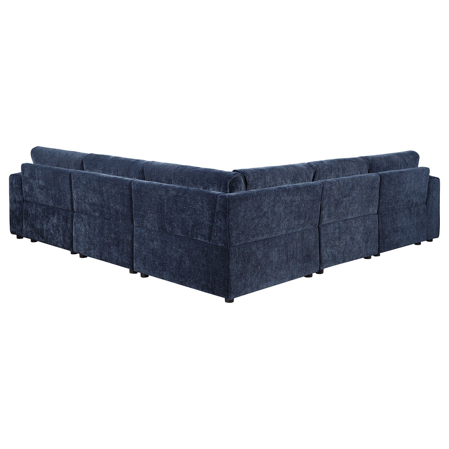 Atlantic 6-piece Upholstered Modular Sectional Sofa Blue