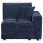 Atlantic Corduroy Upholstered RAF Arm Chair Blue