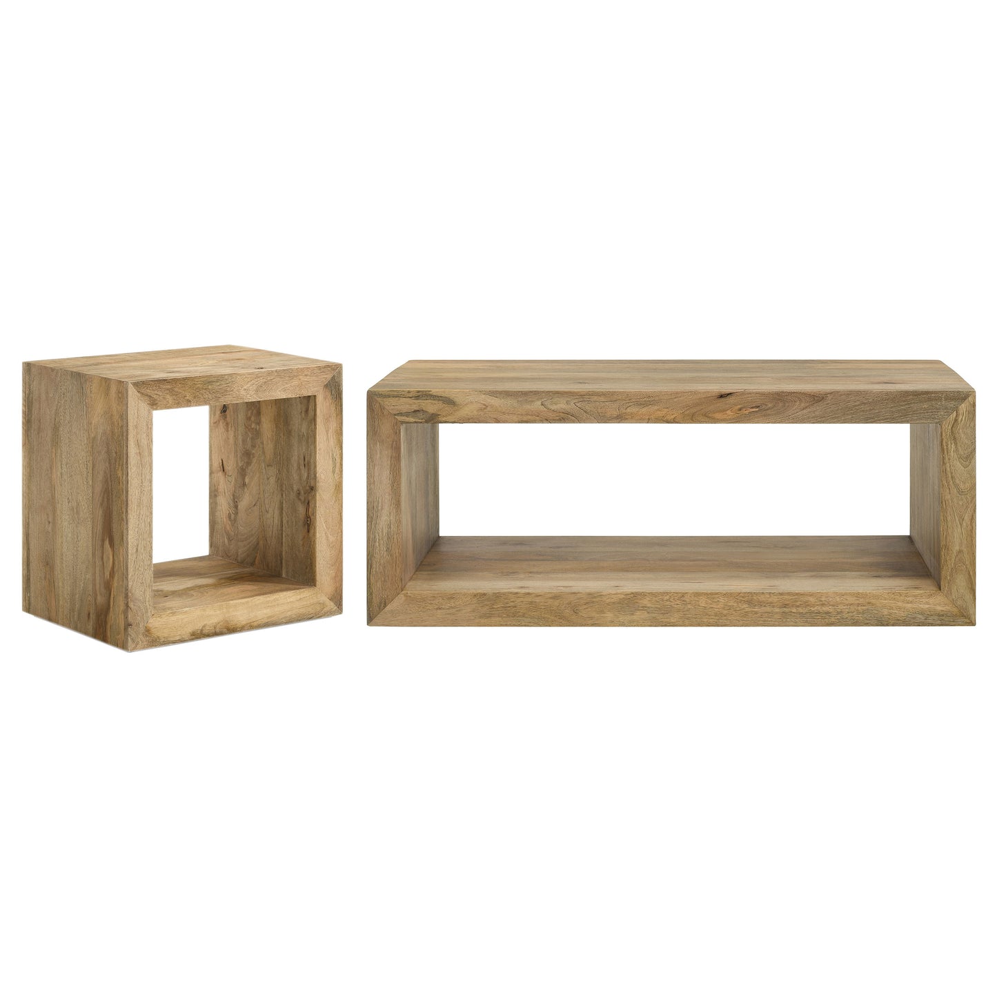 Benton 2-piece Solid Mango Coffee and End Table Set Natural