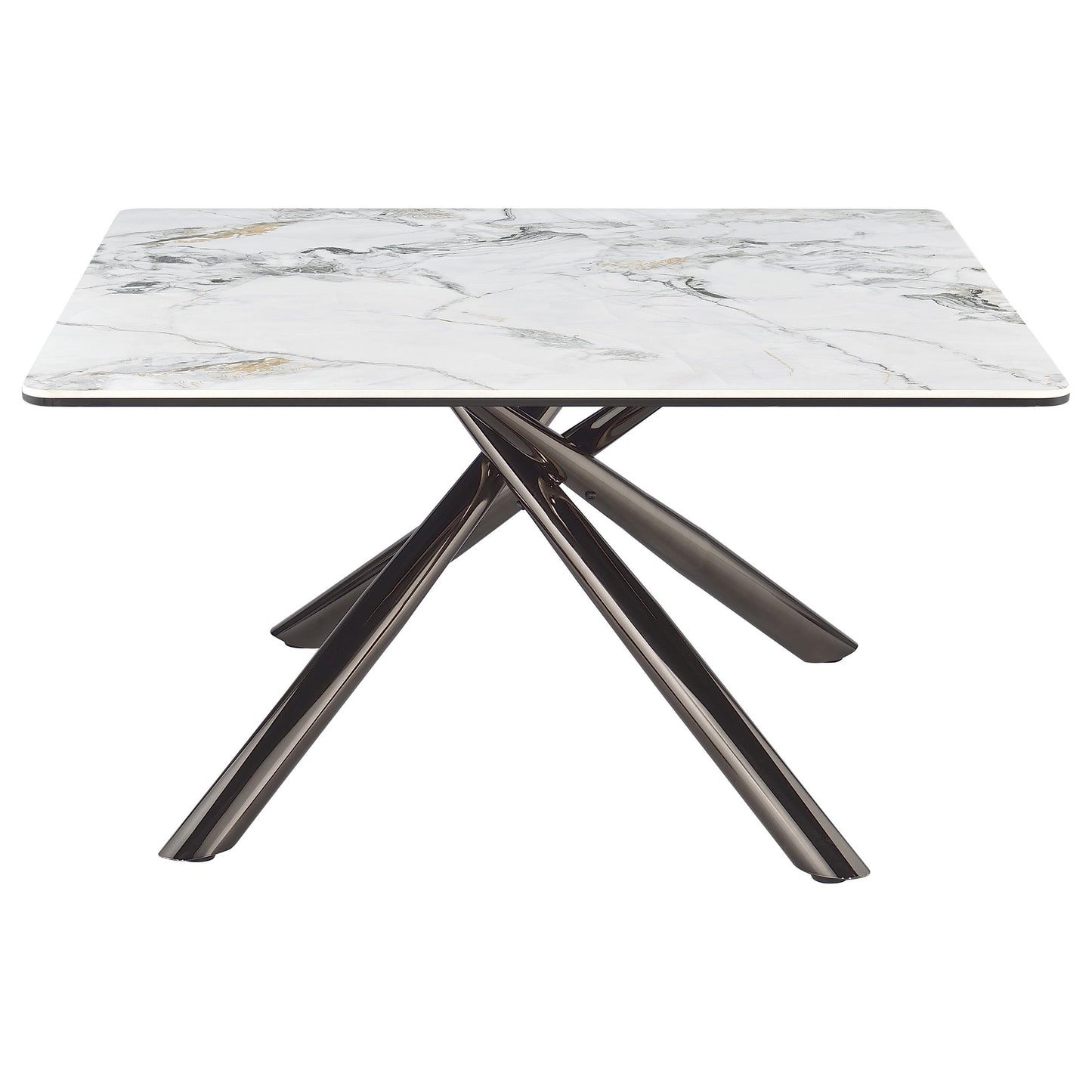 Carvell Square Sintered Stone Top Coffee Table Mirage White