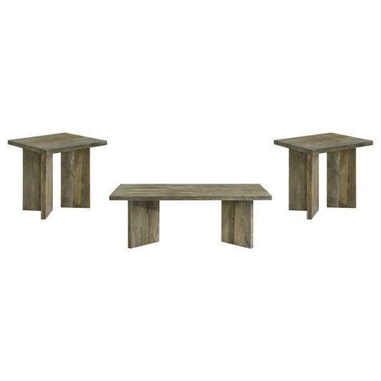 Andando 3-piece Coffee and End Table Set Mango Brown