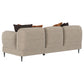 Jade 2-piece Chenille Upholstered Sofa Set Latte