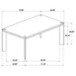 Bruner 72-inch Rectangular Wood Dining Table Natural Brown