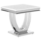 Kerwin 2-piece Rectangular Coffee and End Table Set Chrome