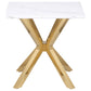Visalia 3-piece Faux Marble Coffee and End Table Set White