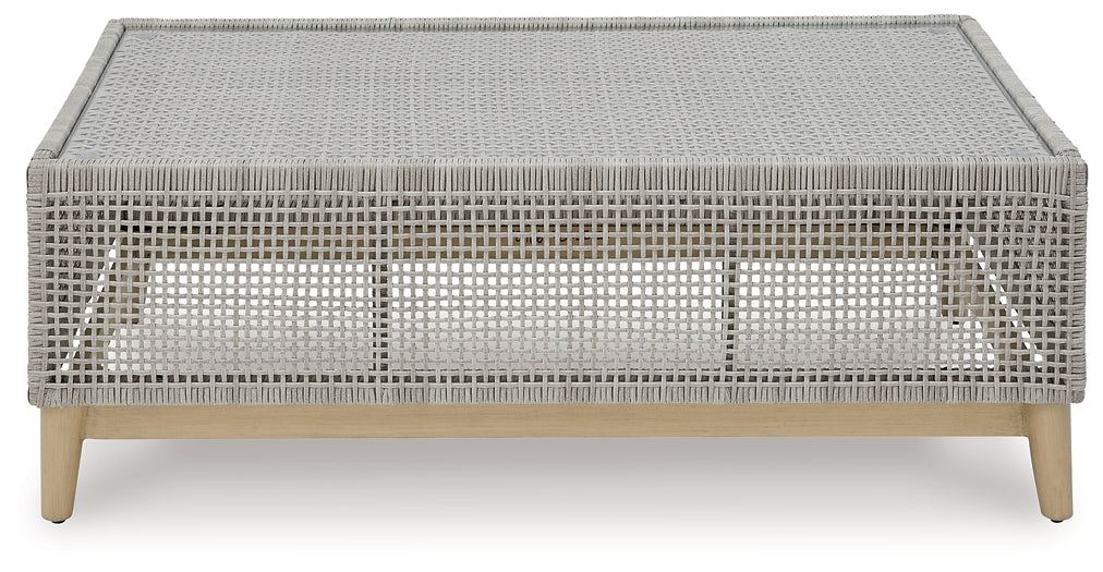 Seton Creek Outdoor Sofa and Loveseat with Coffee Table
