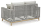 Seton Creek Outdoor Sofa and Loveseat with Coffee Table