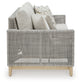 Seton Creek Outdoor Sofa and Loveseat with Coffee Table