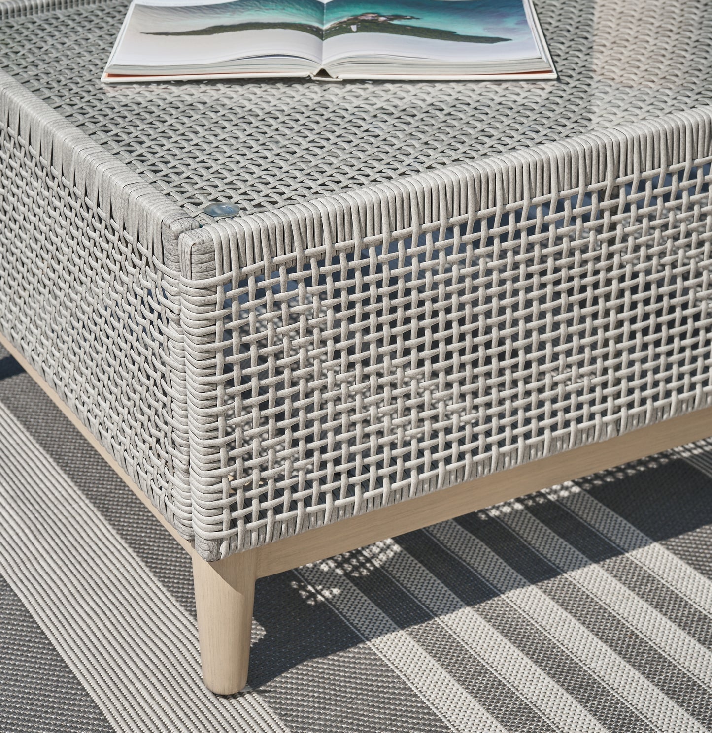 Seton Creek Outdoor Sofa and Loveseat with Coffee Table