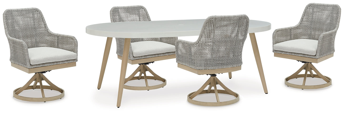Seton Creek Outdoor Dining Table and 4 Chairs